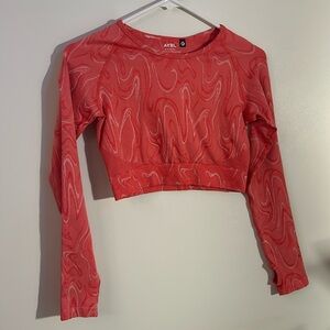 Coral AYBL Long Sleeved Crop